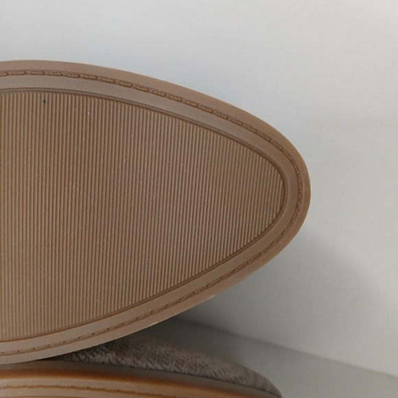 Lucky Brand Taupe Suede Ankle‎ Boots Women's 7.5 Side Zip Block Heel - Picture 9 of 10